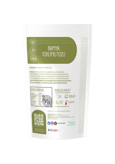 250 Gr Toz Bamya Tohumu Taze Çekilmektedir