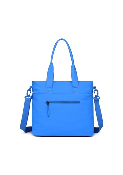 Smart Bags Mikro Poly Kumaş Büyük Boy Kadın Omuz Çantası 3345 Mavi