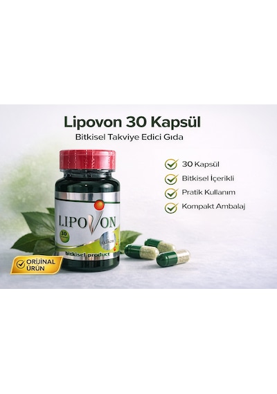 Lipovon 30 Kapsül Aromasız