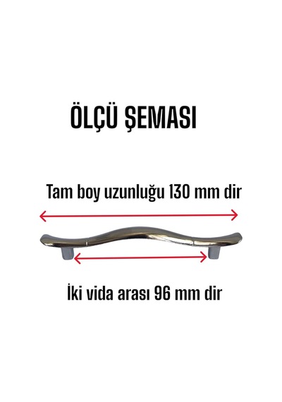 Ördek Kulp Krom 96 Mm Kulp Mobilya Mutfak Dolabı Çekmece Dolap Kapak Kulpu Kulbu Metal Kulpları