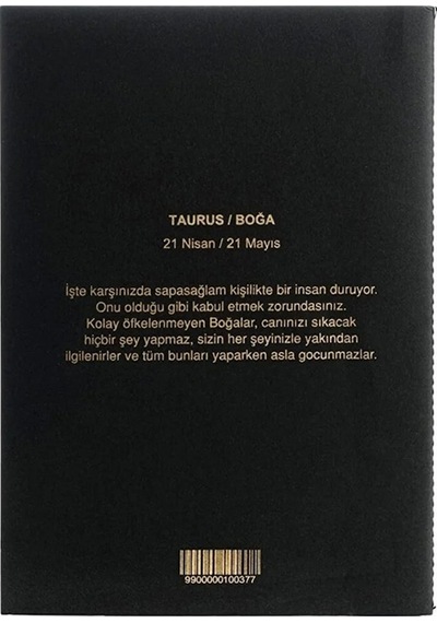 Boğa Burcu Yıldız Haritası Defter