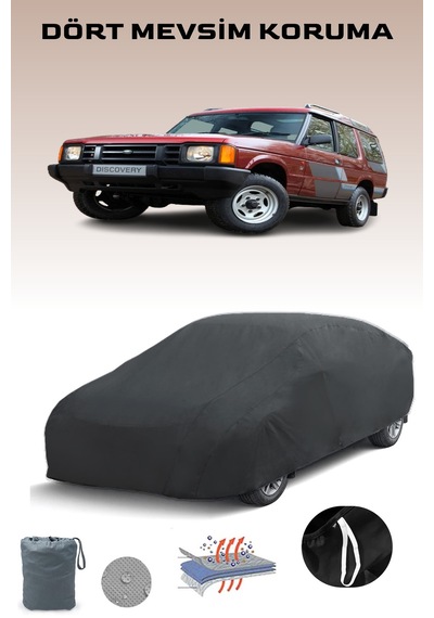 Siyah Land Rover Discovery 3 Kapılı 1990 - 1994 Araba Brandası, Oto Örtüsü, Araba Çadırı Siyah