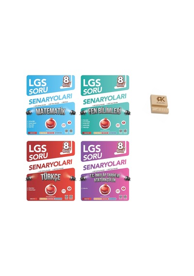 Nartest Lgs 8. Sınıf Matematik Fen Türkçe Ve İnkılap Çıkmış Sorular 4lü Set + Telefon Standı