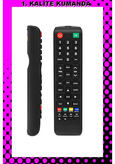 Uzaktan Kumanda 1.kalite Kumanda Mazamapp 1285 Vestel Kısa Kalıp Lcdled Tv Kumandası