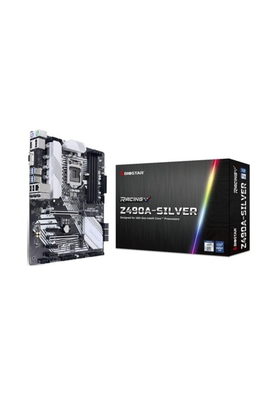 Biostar Racing Z490A-Silver 128 GB DDR4 4400 MHz S+GL LGA1200 ATX Anakart