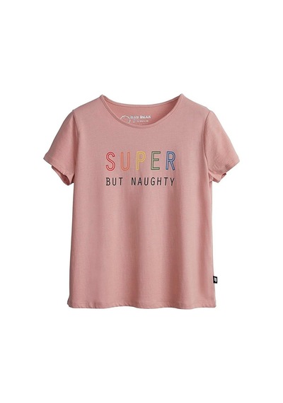 Bad Bear 21.03.07.009-c39 Super Tee Kadın T-shirt Pembe