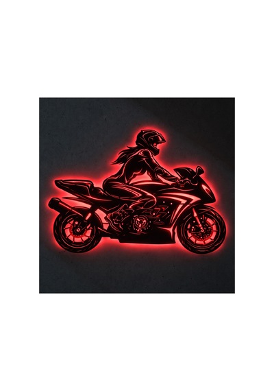 Lucenda Led Işıklı Kadın Motorcu Silüet Tablo Modern Motosiklet Duvar Dekoru Kırmızı - 865124191 Kırmızı Lucenda Led Işıklı Kadın Motorcu Silüet Tablo Modern Motosiklet Duvar Dekoru Kırmızı - 865124191 Kırmızı