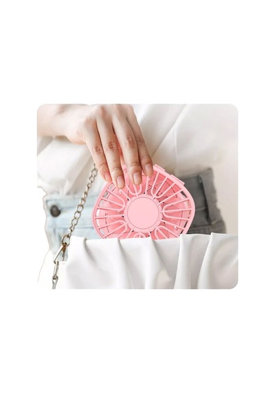 Volkano Katlanır Aynalı Mini Fan Pembe Vk-200 Vk-200 Pem