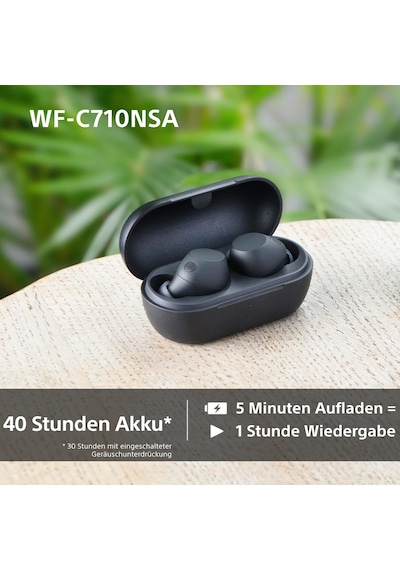 Sony Wf-c710nsa Gerçekten Kablosuz Gürültü Önleyici Kulaklıklar, Hafif Kulaklıklar, Dokunmatik Kontroller, Çok Noktalı Bağlantı, Ipx4, 40 Hr'ye Kadar Pil, Hızlı Şarj, İos Ve Android - Siyah Sony Wf-c710nsa Gerçekten Kablosuz Gürültü Önleyici Kulaklıklar, Hafif Kulaklıklar, Dokunmatik Kontroller, Çok Noktalı Bağlantı, Ipx4, 40 Hr'ye Kadar Pil, Hızlı Şarj, İos Ve Android - Siyah