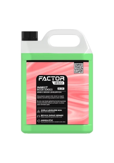 Factor360 Otomobil Böcek Sinek Temizleyici 5l