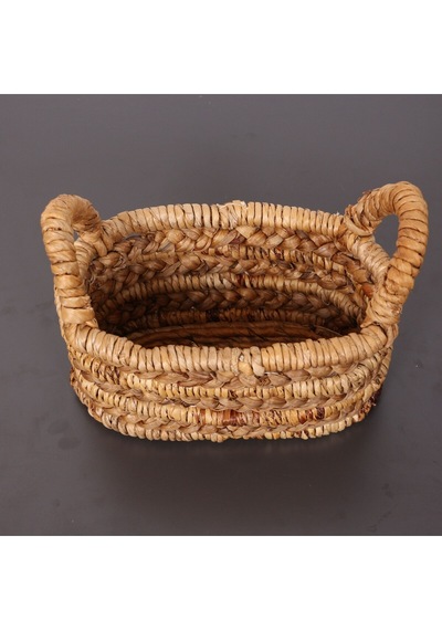 Söbe Oval Ekmek-havlu- Saklama Sepeti 30x21x24 Cm Bej
