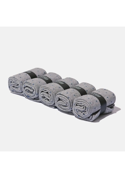 Dikişsiz Bambu Çorap Nokta Desenli Açık Gri Renk Bambu Erkek Çorap Kutulu 5 Çift Premium Uzun Çorap Soket Çorap Bambu Mix