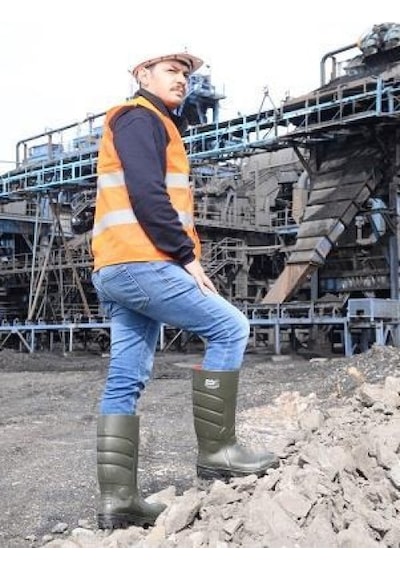 Pollyboot Vega 42 Numara Çelik Blu Çizme Poliüratan - Mir-446060 Renkli