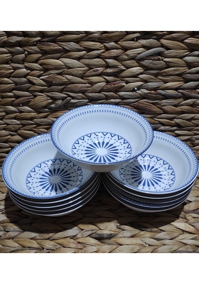 Güral Porselen Dijital 12 Adet 14 Cm Küçük Çorba Kase