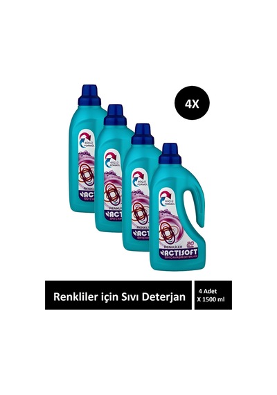 Renkliler İçin Sıvı Çamaşır Deterjanı 1500ml X 4 Adet 1500 ML