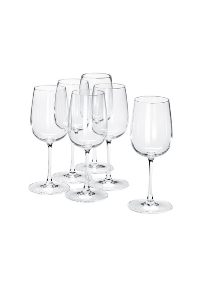 Ikea Storsint Beyaz Şarap Kadehi 32 Cl 6'lı Şeffaf