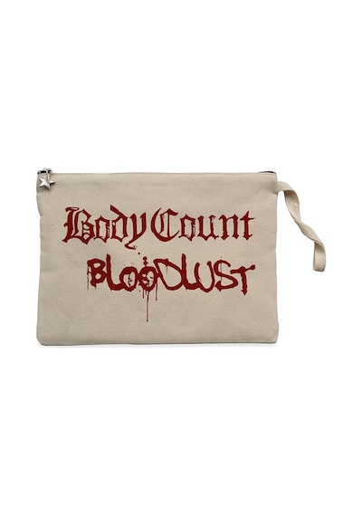 Body Count Bloodlust Krem Clutch Astarlı Cüzdan / El Çantası Krem