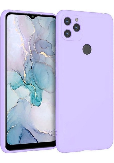 General Mobile GM 21 Uyumlu Silikon Kılıf - Esnek Tam Koruma Pastel Renk Kapak - Lila