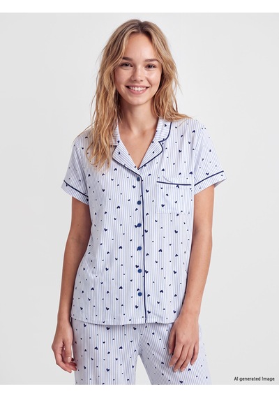 Lcw Dream Ekru Puantiyeli Kadın Pijama Takım