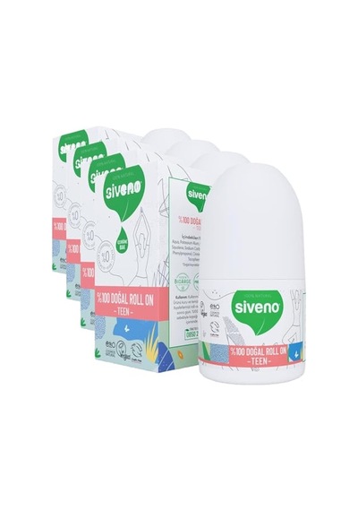 Tr 100 Doğal Roll-on Teen Genç Kız Deodorant Ter Kokusu Önleyici Bitkisel Lekesiz Vegan 50 Ml 4 Paketi