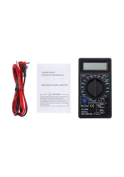 Agoodshop Sarı Lcd Dijital Multimetre Ac / Dc 750/1000 V Dijital Mini Voltmetre Multimetre
