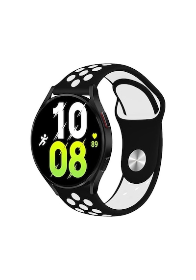 Forzacase Huawei Watch Gt3 Pro 46mm Uyumlu Delikli Silikon Kordon Kayış - Fc137 Siyah