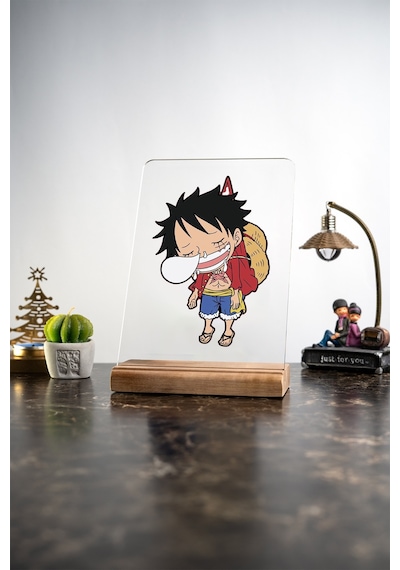 Ev One Piece Monkey D. Luffy, Eşya, Ürünler, Masa Dekoratif Ahşap Obje