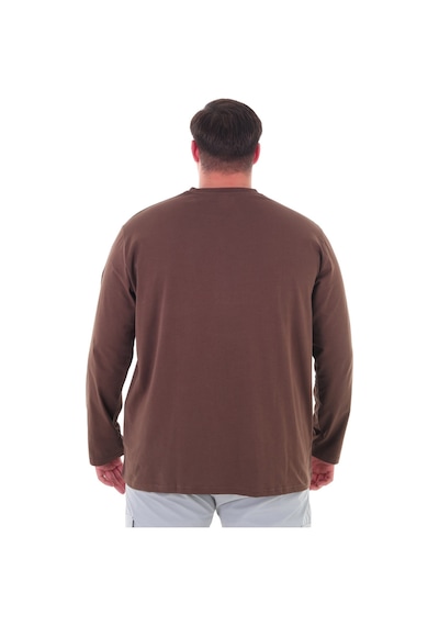 Erkek 115-155 Kilo Arası İçin Uygun Uzun Kol Bisiklet Yaka Mevsimlik Baskılı İnce Sweatshirt Kahverengi Erkek 115-155 Kilo Arası İçin Uygun Uzun Kol Bisiklet Yaka Mevsimlik Baskılı İnce Sweatshirt Kahverengi
