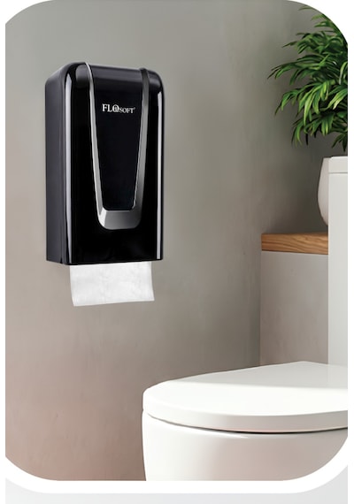 C Katlama Kağıt Havlu Dispenseri F148s, Şık Hijyenik Duvara Monte Mutfak Banyo Wc Kağıt Verici Siyah