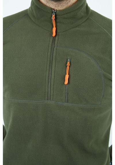 Alpinist Gamma Yarım Fermuarlı Erkek Polar Haki (520730528)