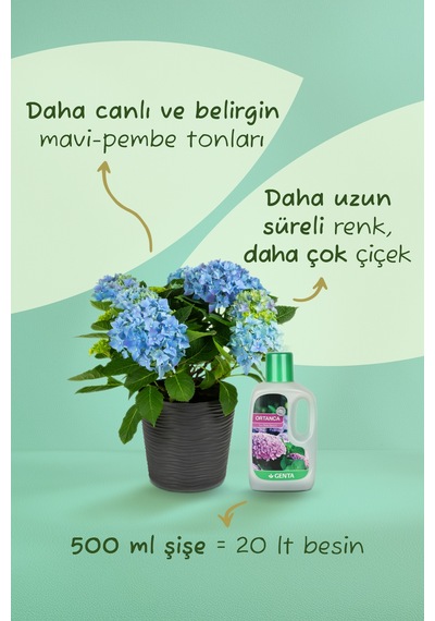 Ortanca Sıvı Bitki Besini Sıvı Gübre 500 Cc 1 kg