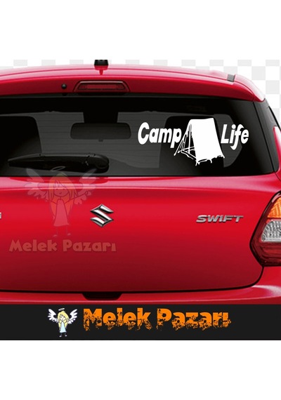 Camp Life, Outdoor Araba Sticker