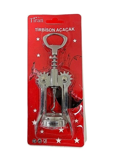 Metal Tirbuşon Açacak Açık Bej