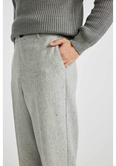 DeFacto Klasik Pantolon Wide Leg Basic Düz Geniş Bol Paça B9492AX23WNGR377
