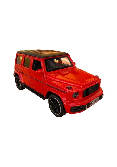 1:32 Metal Çek Bırak Mercedes G65 Kırmızı Sesli Ve Işıklı Kapıları Açılan Oyuncak Arazi Aracı
