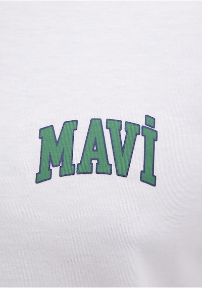 Mavi - Mavi Logo Baskılı Beyaz Tişört 0611714-620 Beyaz