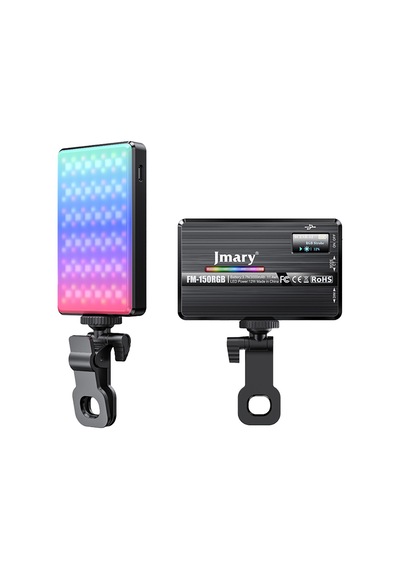 Jmary Fm-150rgb Rgb Led Telefon-kamera Üstü Aydınlatma Işığı Siyah