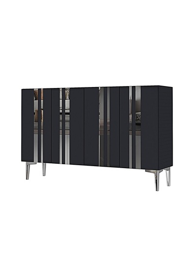 Ka1230as Mia120 Konsol, Kahve Köşesi Ve Tv Sehpası, Çok Amaçlı Dolap Antrasit - Sılver 120cm Ka1230as Mia120 Konsol, Kahve Köşesi Ve Tv Sehpası, Çok Amaçlı Dolap Antrasit - Sılver 120cm