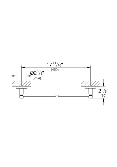 Grohe Uzun Havluluk 45 Cm Essentials Krom - 40688001 Krom