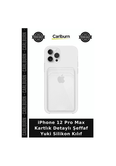 İphone 12 Pro Max Kartlık Detaylı Şeffaf Yuki Silikon Kılıf Cep Kılıfı Kapak Telefon Aksesuar çok renkli