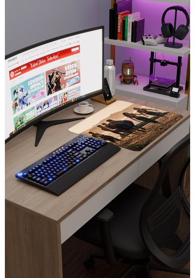 Outer Banks V5 48x40 Xl Gaming Kauçuk Kaymaz Taban Mouse Pad Fare Altlığı