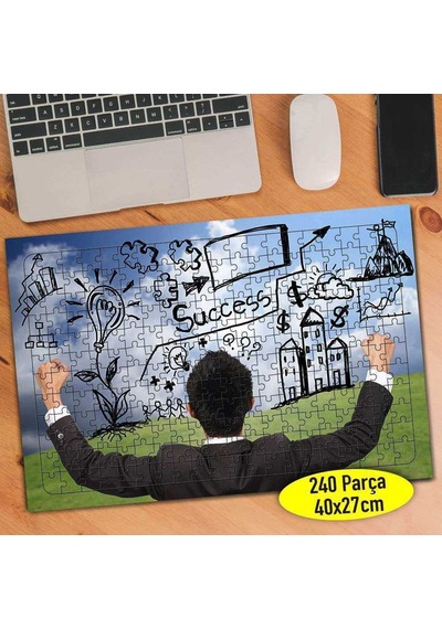 İş Dünyası Sunum Yapan Adam 240 Parça Puzzle Yapboz-17727008