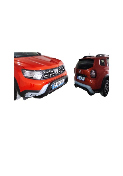 DACİA DUSTER SİYAH ÖN VE ARKA TAMPON KORUMA BAR Q60
