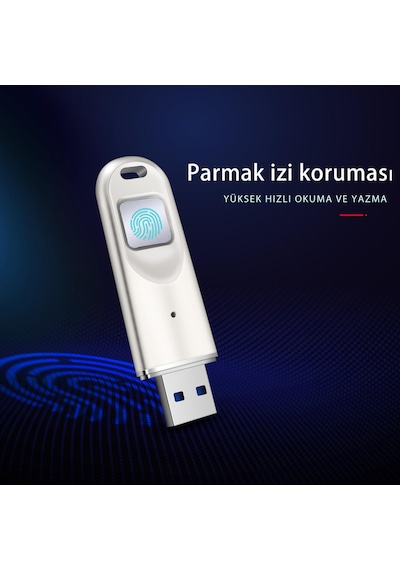 DM FD069 Parmak İzi Okuyuculu Şifreli USB 3.0 64GB Flash Bellek