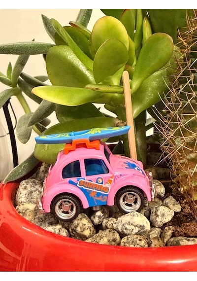 Mini Tosbağa Vosvos Metal Model Araba Tatil & Karavan Temalı