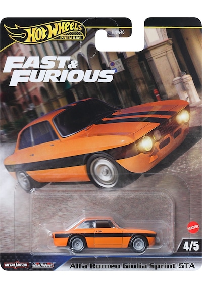 Hot Wheels Fast & Furious Premium Arabalar Alfa Romeo Gıulıa Sprı Çok Renkli