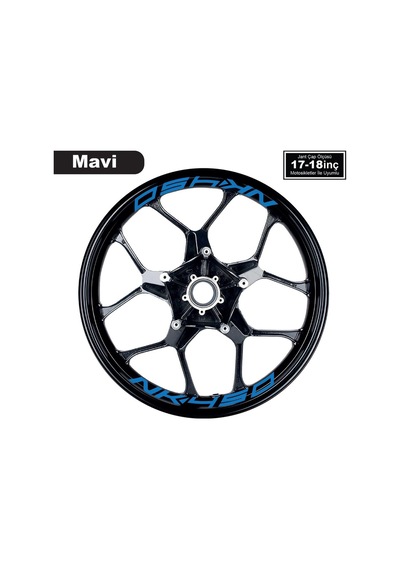 Mavi Cfmoto 450nk Yazılı 8 Li Jant İçi Yazı Sticker