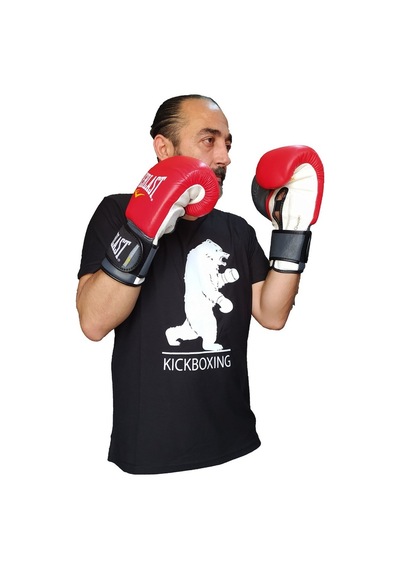 Aksaspor Leon Bear Kickboxing Tişört Siyah Kickboks Tişörtü Byl1100Bk