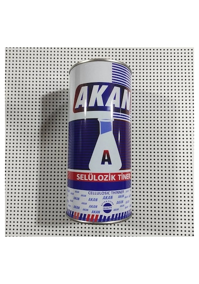 Akann Selülozik Tiner Yüksek Çözülme Metal Kutuda Extra Yüksek Kalite Brüt:750 Ml