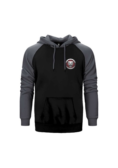 Jaguar Color Logo Kırmızı Renk Reglan Kol Sweatshirt / Hoodie